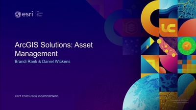 ArcGIS Solutions: Asset Management - Esri Videos: GIS, Events, ArcGIS ...