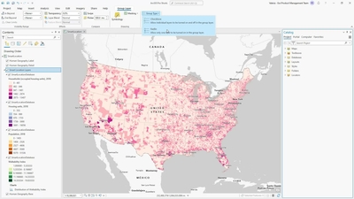 Radio group layers in ArcGIS Pro - Esri Videos: GIS, Events, ArcGIS ...