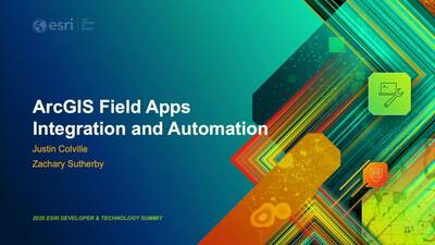 ArcGIS Field Apps: Integration and Automation - Esri Videos: GIS ...
