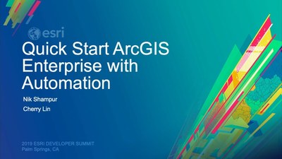 Quick Start ArcGIS Enterprise With Automation - Esri Videos: GIS ...