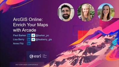 ArcGIS Online: Enrich Your Maps with Arcade - Esri Videos: GIS, Events ...