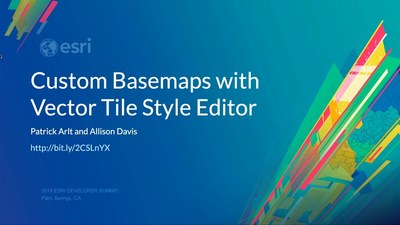 Customizing and Styling Vector Basemaps - Esri Videos: GIS, Events ...