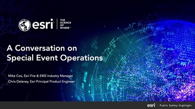 A Conversation on Special Event Operations - Esri Videos: GIS, Events ...