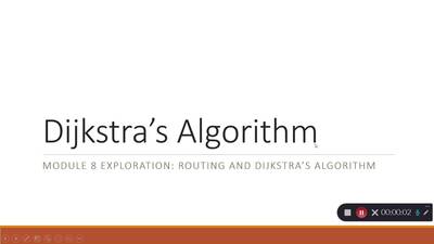 Dijikstra's Algorithm - OSU MediaSpace