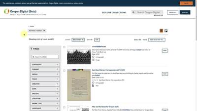 How To Use Oregon Digital Using Search Within And Filters To Refine
