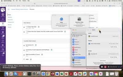 2024 Canvas New Quizzes Test Teaking Interface VoiceOver Safari and ...