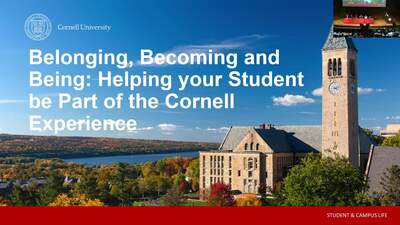 Becoming Big Red: 2023 Cornell First-Year Families Conversation Series:  What to Expect this Summer! - Cornell Video