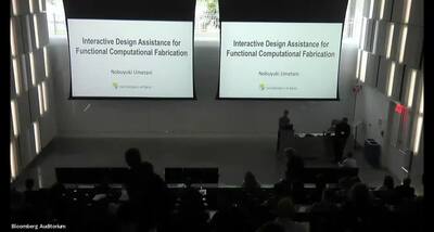 Session 4 of ACM Symposium on Computational Fabrication - Video on 