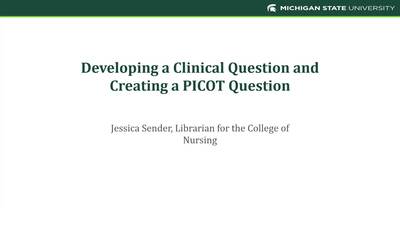 PICOT Question in the Nursing Practice