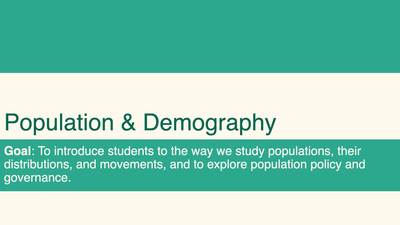 ISS310: Introduction to Population & Demography - MSU MediaSpace