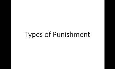 Types of Punishment - MSU MediaSpace