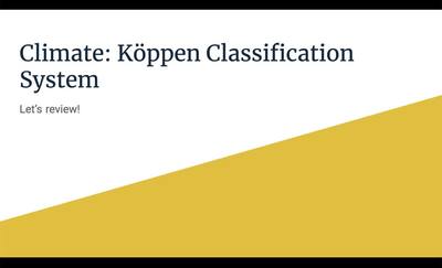 GEO206: Let's Review: The Koppen Climate Classification System - MSU ...
