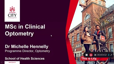 Clinical Optometry MSc MediaSpace City University of London