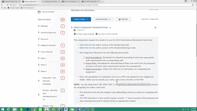ARCH 270 W03 Residential Code Instructions - BYU-Idaho