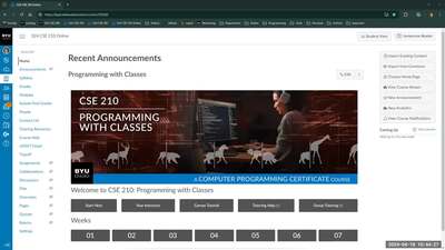 CSE 210 : Development Environment Setup - BYU-Idaho