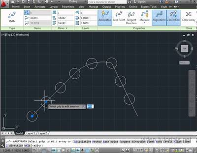 How to create irregular patterns (path arrays) AutoCAD Tutorials - BYU ...