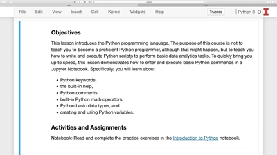 Introduction to the Python Language - Illinois Media Space