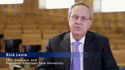 Interview with Rick Levin, CEO of Coursera - Illinois Media Space