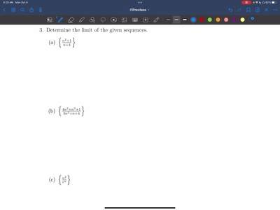 Guided Exercise 3a Determine Limit of a Sequences (I1 Hicks ...