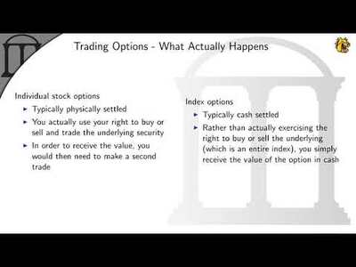Unit VI - Option Markets - Part 1 - University of Georgia Online Learning