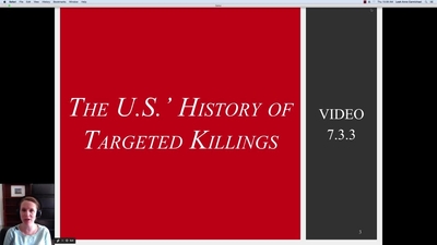 7 3 3 Video - The US' History of Targeted Killing - University of ...