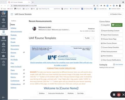 How to Copy Canvas Course Content - University of Alaska Fairbanks