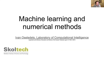 Ivan Oseledets 11 January 2021 Machine learning and numerical methods ...