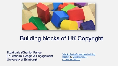Building blocks of UK Copyright - Media Hopper Create