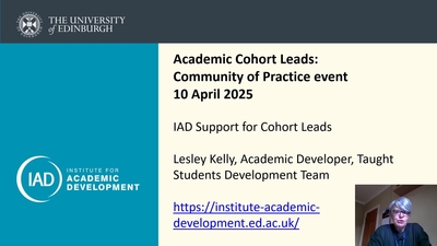 IAD support for Cohort Leads 10 April 2025 - Media Hopper Create