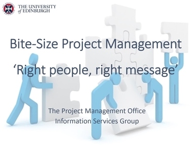 Bitesize Practical Project Management for staff - 4. Right people right ...