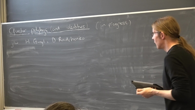 Steven Charlton - Cluster Polylogarithms - Media Hopper Create