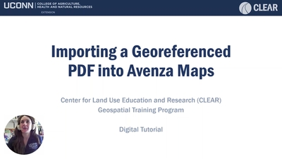 Importing a Georeferenced PDF Map into Avenza Maps - University of ...