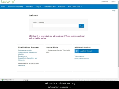 Lexicomp Drug Information Handbook With International Trade Names