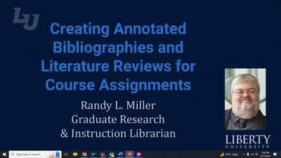 Creating Annotated Bibliographies and Literature Reviews for Course ...