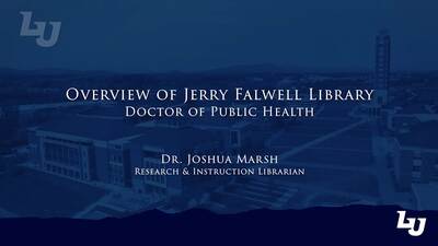 Doctor of Public Health Research Series - Overview of Jerry Falwell ...
