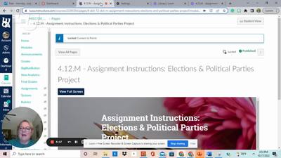 4.12.M - Assignment Instructions Elections & Political Parties Project ...
