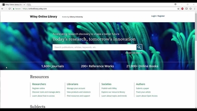 Wiley Online Library: Introduction - Liberty University