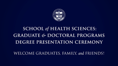 School of Health Sciences - Graduate Programs | May 11, 2:00PM ...