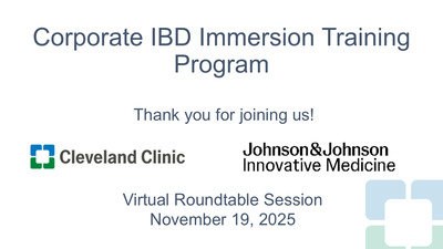 Corporate IBD Immersion Training Program - Nov. 19, 2025 - ConsultQD ...