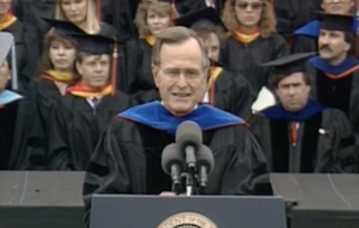 President George H.W. Bush Speaks at Oklahoma State University ...