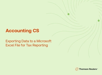 Exporting Data To A Microsoft Excel File For Tax Reporting Product