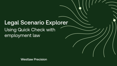 Using Quick Check with employment law - Product Training - US | Thomson ...