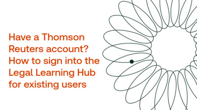 How to sign in to the Legal Learning Hub for existing users - Product ...