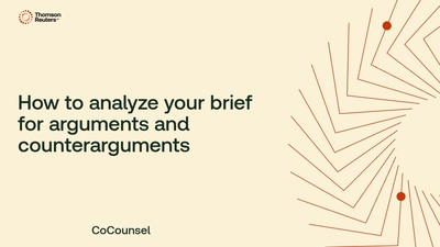 How to analyze your brief for arguments and counterarguments - Product ...