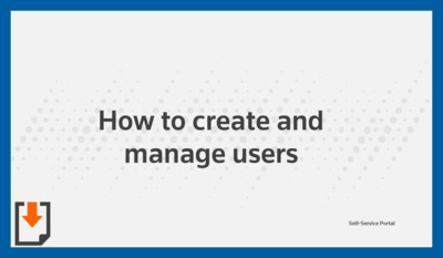 How to create and manage users - Product Training - US | Thomson Reuters