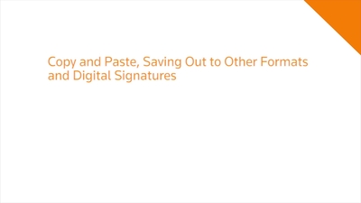 Copy and Paste, Saving Other Formats, and Digital Signatures - Product ...