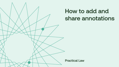 How to add and share annotations - Product Training - US | Thomson Reuters