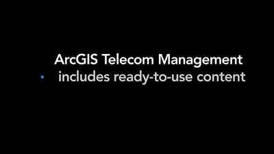 ArcGIS Telecom Management Includes Ready-to-Use Content - Esri Videos ...