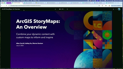 ArcGIS StoryMaps: An Overview - Esri Videos: GIS, Events, ArcGIS ...