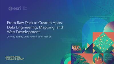 From Raw Data to Custom Apps: Data Engineering, Mapping, and Web ...